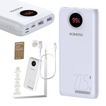 Romoss SW20PF Power Bank 20000mAh/22.5W - USB-C, 2xUSB-A - Vit