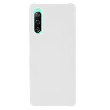 Sony Xperia 10 IV Gummerat Plastskal - Vit