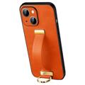 Sulada Fashion iPhone 14 Plus Hybridskal med Handrem - Orange