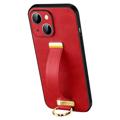 Sulada Fashion iPhone 14 Plus Hybridskal med Handrem - Röd