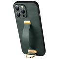 Sulada Fashion iPhone 14 Pro Max Hybridskal med Handrem - Grön