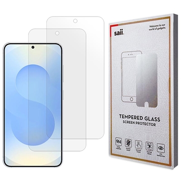 Samsung Galaxy S26/S26 Pro Saii 3D Premium Härdat Glas Skärmskydd - 9H - 2 St.