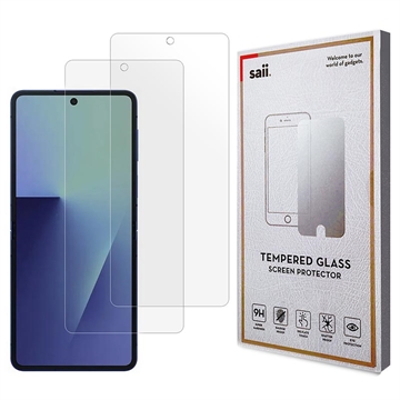 Samsung Galaxy Z Flip7 Saii 3D Premium Härdat Glas Skärmskydd - 9H - 2 St.