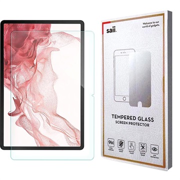 Saii 3D Premium Samsung Galaxy Tab S7+/S8+ Härdat Glas Skärmskydd - 2 St.