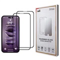 Saii 3D Premium iPhone 14 Pro Max Härdat Glas Skärmskydd - 2 St.