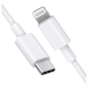 Saii Snabb USB-C / Lightning Kabel - 1m (Öppen Förpackning - Utmärkt) - Vit