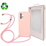 Saii Eco-Line Samsung Galaxy A32 5G/M32 5G Skal med Rem - Rosa