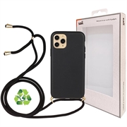Saii Eco-Line iPhone 11 Pro Bionedbrytbar Skal med Rem - Svart