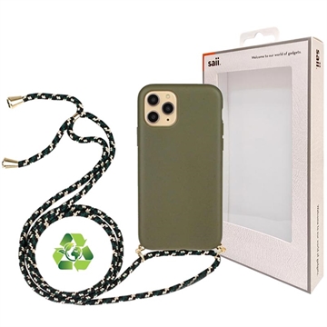 Saii Eco-Line iPhone 11 Pro Bionedbrytbar Skal med Rem