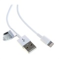 Saii Lightning / USB kabel - iPhone, iPad, iPod - 1m - vit