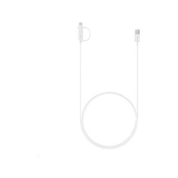 Samsung Combo-kabel EP-DG930DWE - USB-C & MicroUSB - 1.5m - Bulk - Vit