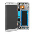 Samsung Galaxy S7 Edge framskal & LCD display GH97-18533B - silver