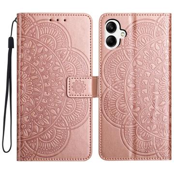 Samsung Galaxy A06 Mandala Series Plånboksfodral - Roséguld