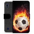 Samsung Galaxy A10 Premium Plånboksfodral - Fotbollsflamma