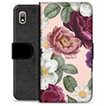 Samsung Galaxy A10 Premium Plånboksfodral - Romantiska Blommor