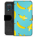 Samsung Galaxy A12 Premium Plånboksfodral - Bananer