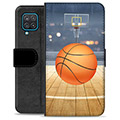 Samsung Galaxy A12 Premium Plånboksfodral - Basket