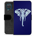 Samsung Galaxy A12 Premium Plånboksfodral - Elefant