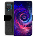 Samsung Galaxy A12 Premium Plånboksfodral - Galax