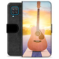 Samsung Galaxy A12 Premium Plånboksfodral - Gitarr