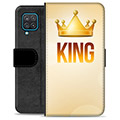 Samsung Galaxy A12 Premium Plånboksfodral - Kung