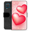 Samsung Galaxy A12 Premium Plånboksfodral - Kärlek