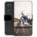 Samsung Galaxy A12 Premium Plånboksfodral - Motorcykel