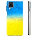 Samsung Galaxy A12 TPU Skal Ukrainska Flaggan - Tonat tvåfärgat