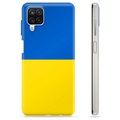 Samsung Galaxy A12 TPU Skal Ukrainska Flaggan - Gul och ljusblå