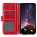 Samsung Galaxy A12 Plånboksfodral med Magnetstängning - Röd