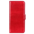 Samsung Galaxy A12 Plånboksfodral med Magnetstängning - Röd