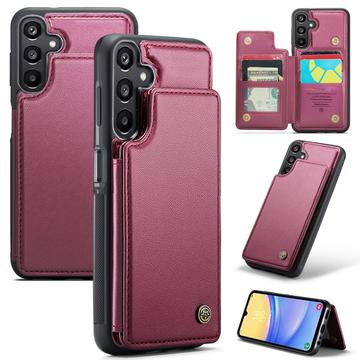 Samsung Galaxy A15 Caseme C22 Fodral RFID Kortplånbok - Röd