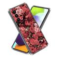 Samsung Galaxy A15 Stiligt Ultra-Slim TPU-skal - Röda Blommor