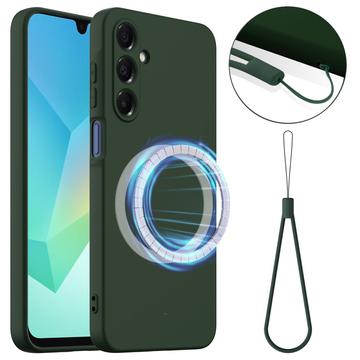 Samsung Galaxy A17 Liquid Silikonskal - MagSafe-kompatibelt - Mörk grön