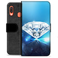 Samsung Galaxy A20e Premium Plånboksfodral - Diamant