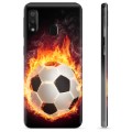 Samsung Galaxy A20e TPU-Skal - Fotbollsflamma