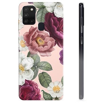 Samsung Galaxy A21s TPU-Skal - Romantiska Blommor