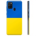 Samsung Galaxy A21s TPU-Skal Ukrainska Flaggan - Gul och ljusblå