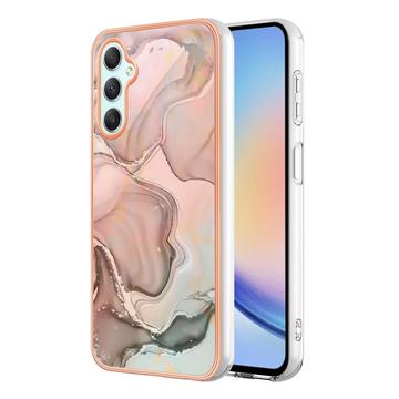 Samsung Galaxy A25 Marble Pattern Elektropläterat IMD TPU Skal