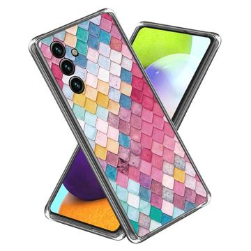 Samsung Galaxy A25 Stiligt Ultra-Slim TPU-skal - Regnbågsrombus