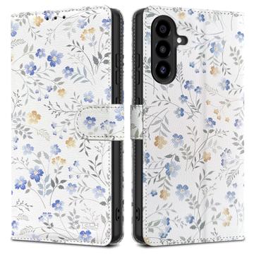 Samsung Galaxy A26 Tech-Protect plånboksfodral med magnet och stativ - Vårblommor