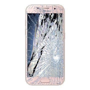 Samsung Galaxy A3 (2017) LCD-display & Pekskärm Reparation - Rosa
