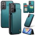 Samsung Galaxy A34 5G Caseme C22 Fodral RFID Kortplånbok - Grön