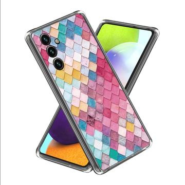 Samsung Galaxy A35 Stiligt Ultra-Slim TPU-skal - Regnbågsrombus