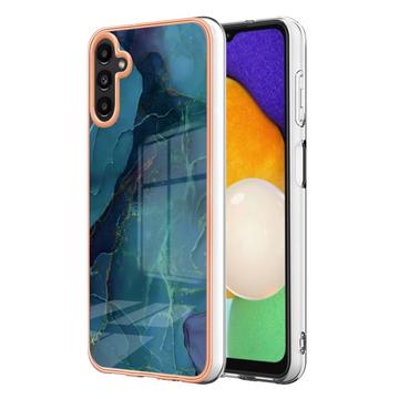 Samsung Galaxy A36 Marble Pattern Elektropläterat IMD TPU Skal - Grön