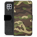 Samsung Galaxy A42 5G Premium Plånboksfodral - Kamouflage