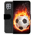 Samsung Galaxy A42 5G Premium Plånboksfodral - Fotbollsflamma