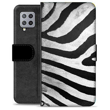 Samsung Galaxy A42 5G Premium Plånboksfodral - Zebra