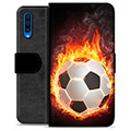 Samsung Galaxy A50 Premium Plånboksfodral - Fotbollsflamma