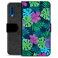 Samsung Galaxy A50 Premium Plånboksfodral - Tropiska Blommor
